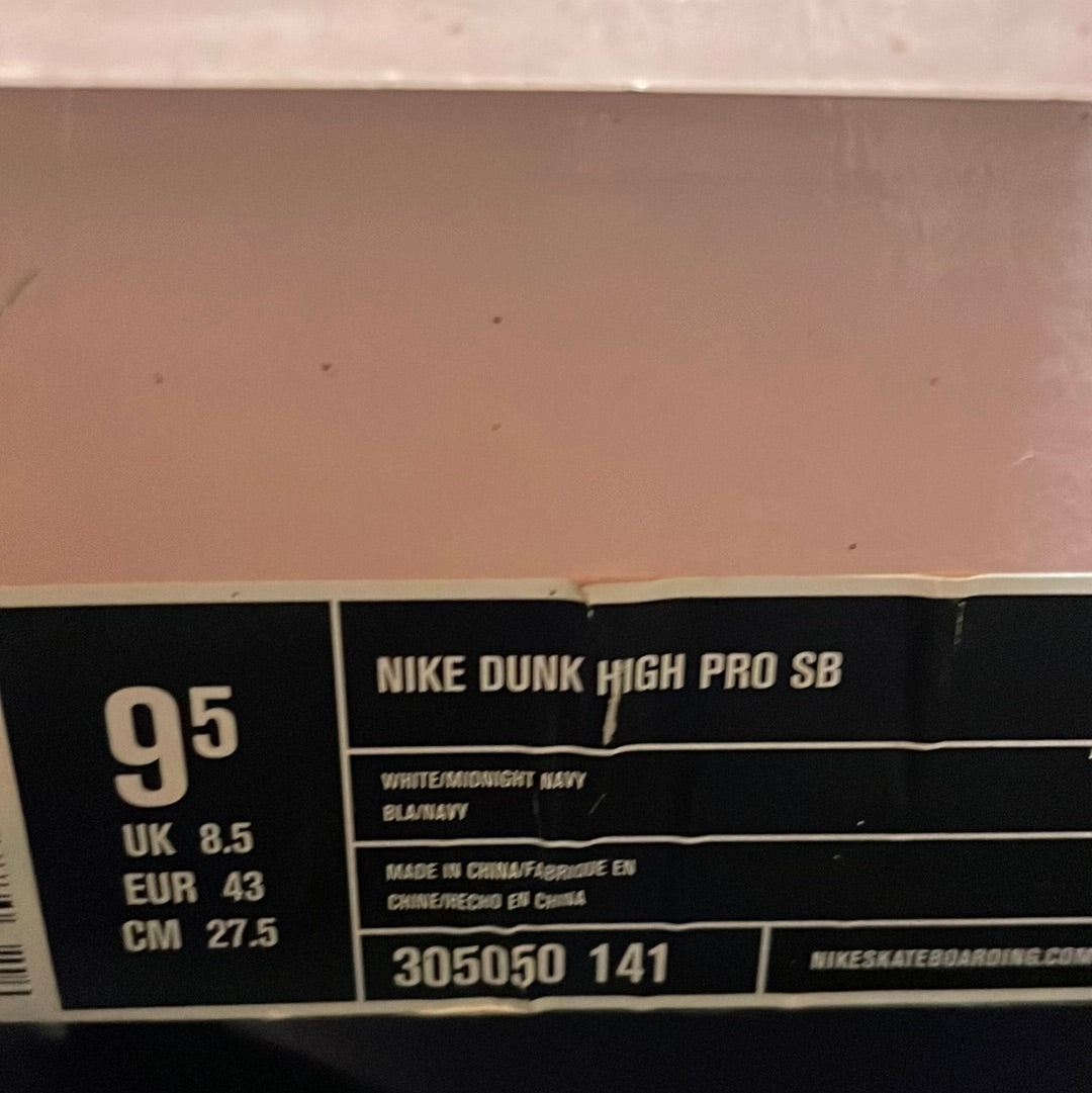 Nike Dunk High Pro SB Villanova BTTYS White.Midnight Navy 305050 141