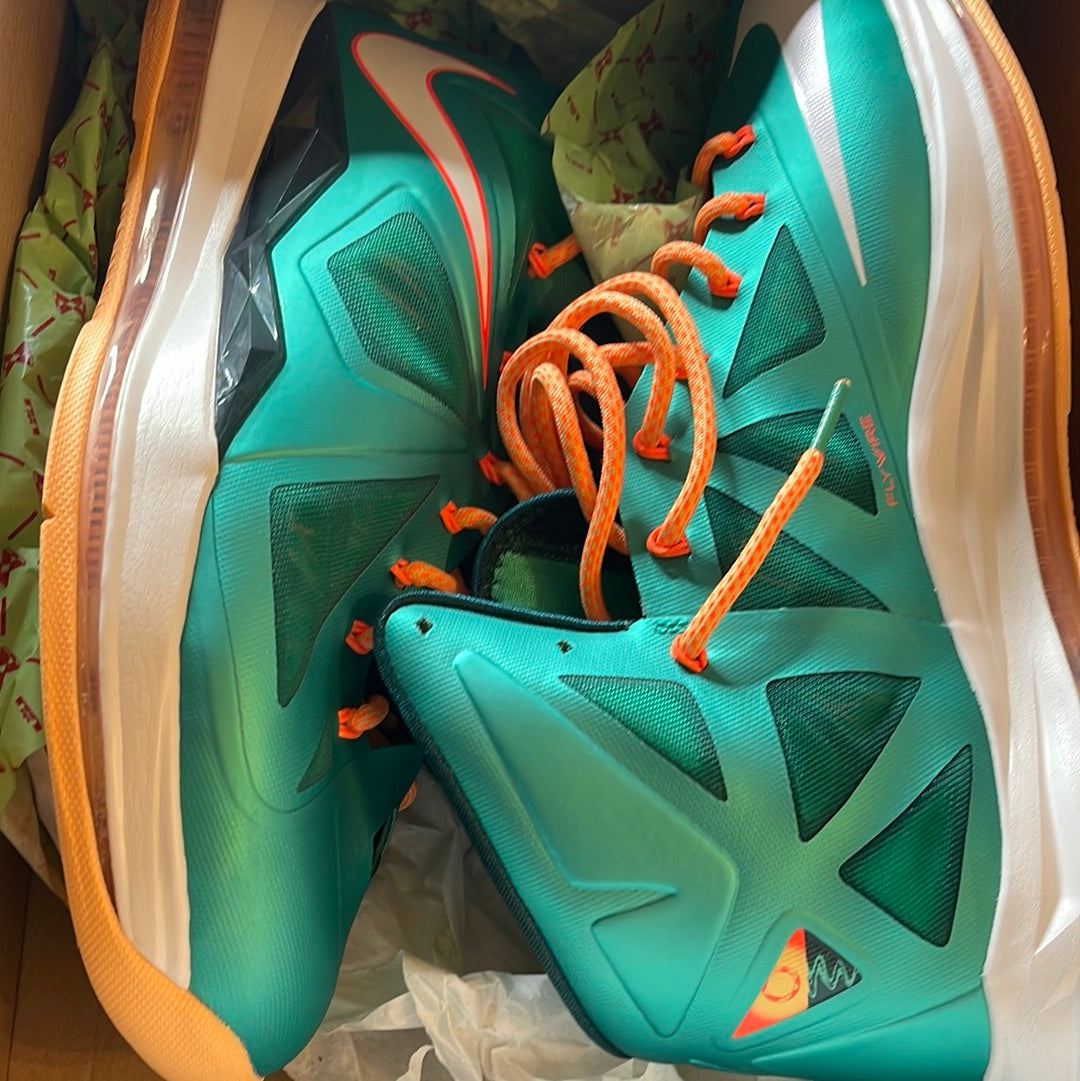 Nike LeBron 10 Miami Dolphins 2013 DS