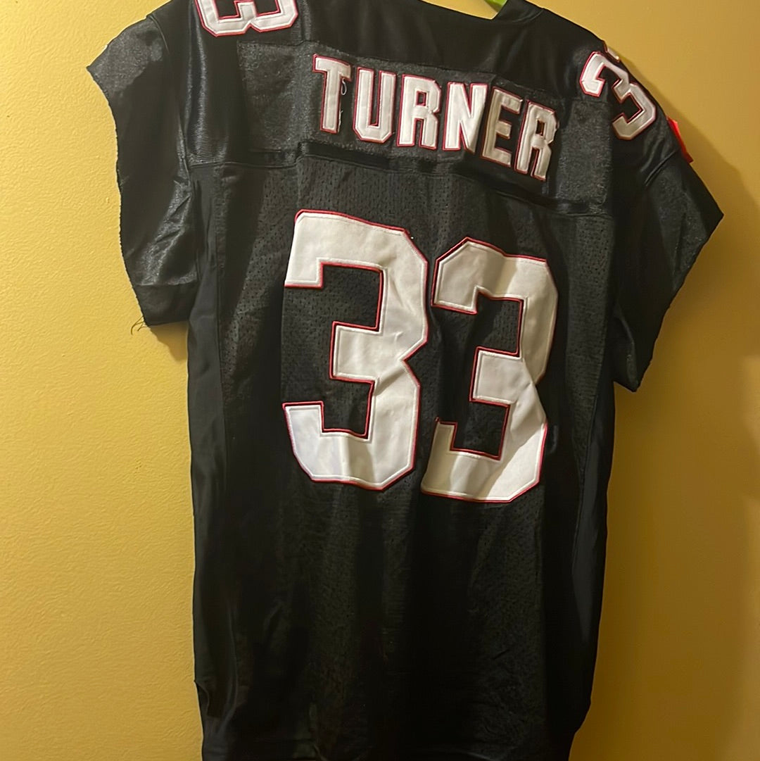 Atlanta Falcons Michael Turner #33 Reebok On Field Black Jersey Mens