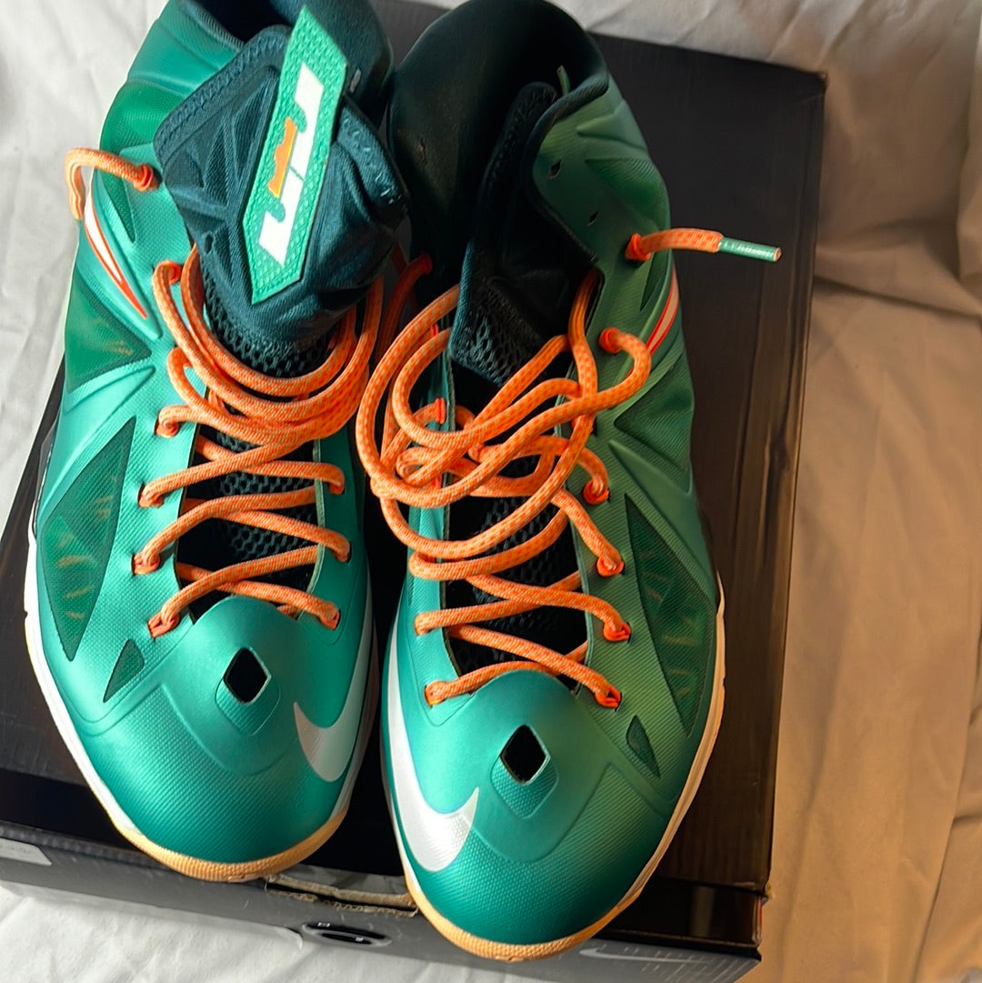 Nike LeBron 10 Miami Dolphins 2013 DS