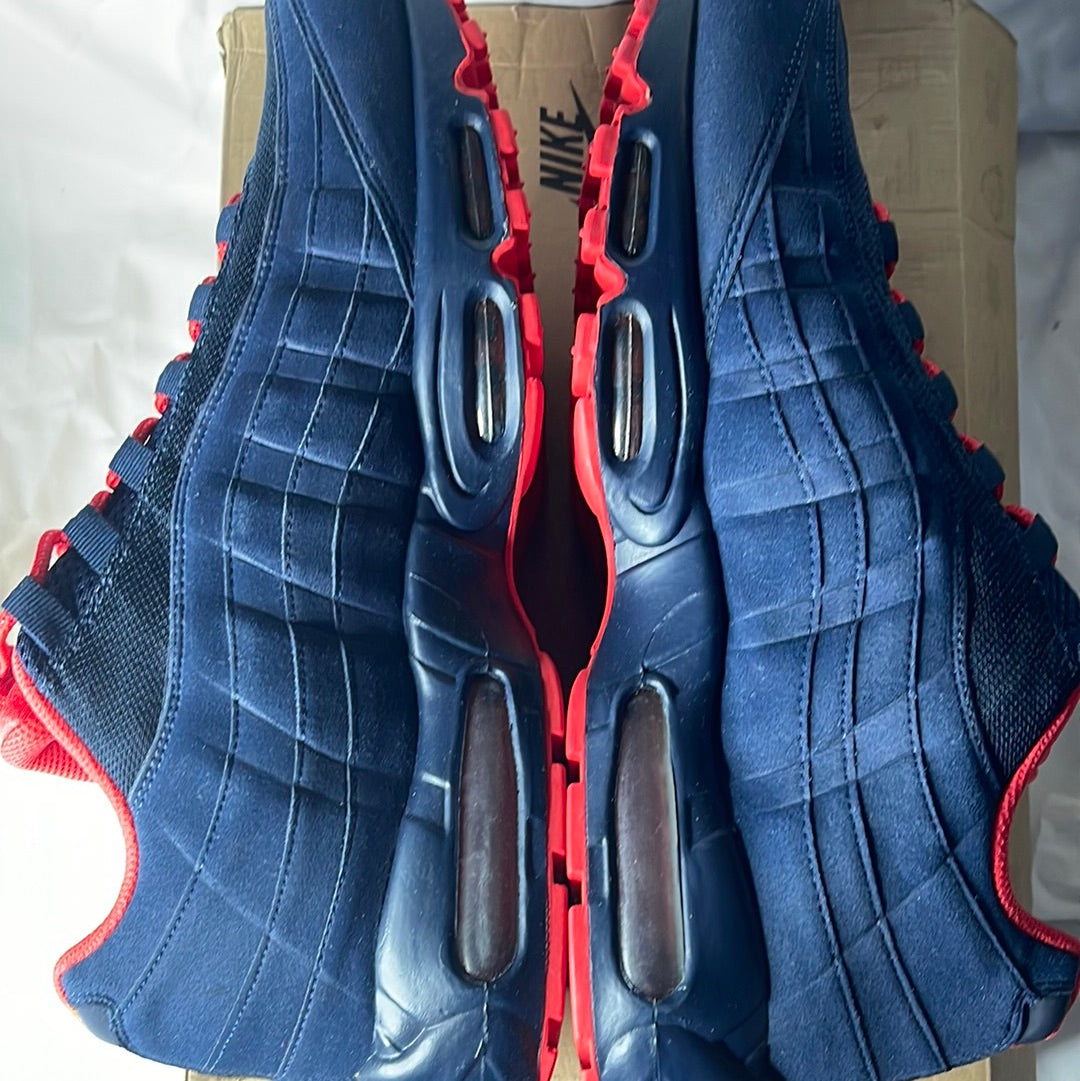 Nike Air Max 95 Obsidian Obsidian Blue/Action Red 609048 400
