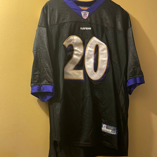 STITCHED ED REED #20 BALTIMORE RAVENS JERSEY  NIKE ON FIELD MEN