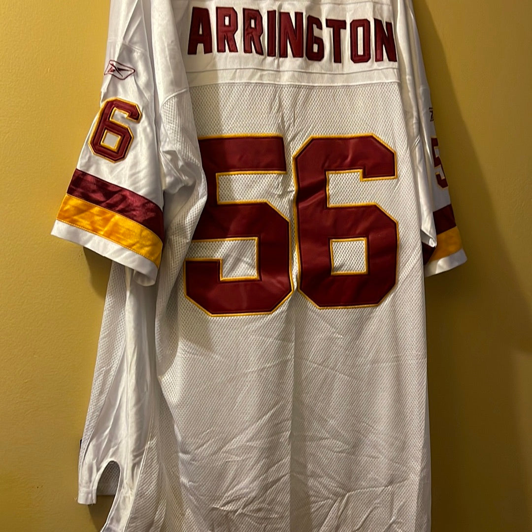 WASHINGTON REDSKINS # 56 LaVar ARRINGTON NFL REEBOK JERSEY Size 4XL