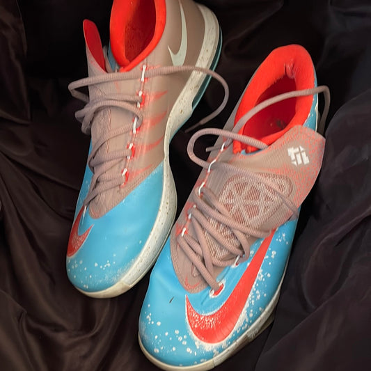 Nike Men's KD VI 6 Maryland Blue Crab Orange 599424-400 Kevin Durant