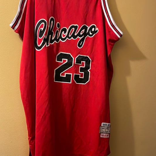 Michael Jordan #23 Chicago Bulls Red  Basketball Jersey